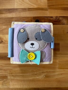 Educating Amy | Quiet Play Book Little Dapper Puppy Mini | 6”x6”